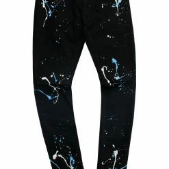 MENS JEANS KINGLY PAINTER JEAN- WHITE/BLUE