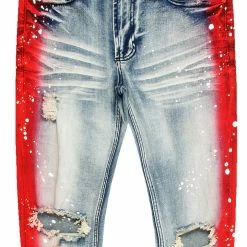 MENS JEANS KINO PAINTER JEAN-RED Denim