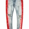 MENS JEANS KINO PAINTER JEAN-RED Denim