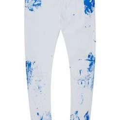 Rockstar Original Sales 32 MENS JEANS Kodak 2.0 Neon Teal 5 Pocket Jean Denim