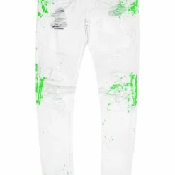 MENS JEANS KODAK JEAN-WHITE/GREEN Denim