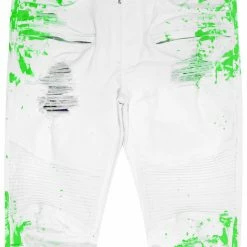 MENS JEANS KODAK JEAN-WHITE/GREEN Denim