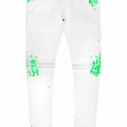 MENS JEANS KODAK JEAN-WHITE/GREEN Denim