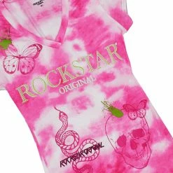 WOMENS ACTIVE SHORT SETS LAILA TIE DYE BIKE SHORT SET-PINK