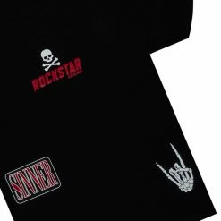 MENS TRACK SETS LINN T-SHIRT TRACK SET-BLACK/WHITE