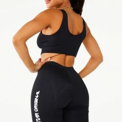 WOMENS ACTIVE SHORT SETS LENA BIKER SET - BLACK