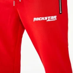 MENS TRACK SETS CHIEF T-SHIRT TRACK SET-RED/BLK