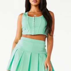 WOMENS DRESSES KATIA CORSET SKIRT SET - MINT Best Seller