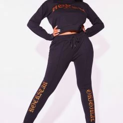 WOMENS TRACK SETS HONEY TRACKSET-BLACK