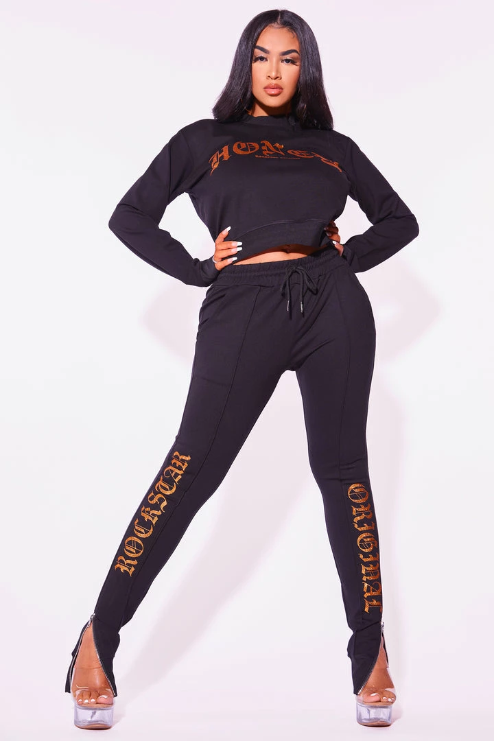 Budget 👍 WOMENS TRACK SETS HONEY TRACKSET-BLACK ⭐ 2 WOMENS TRACK SETS HONEY TRACKSET-BLACK