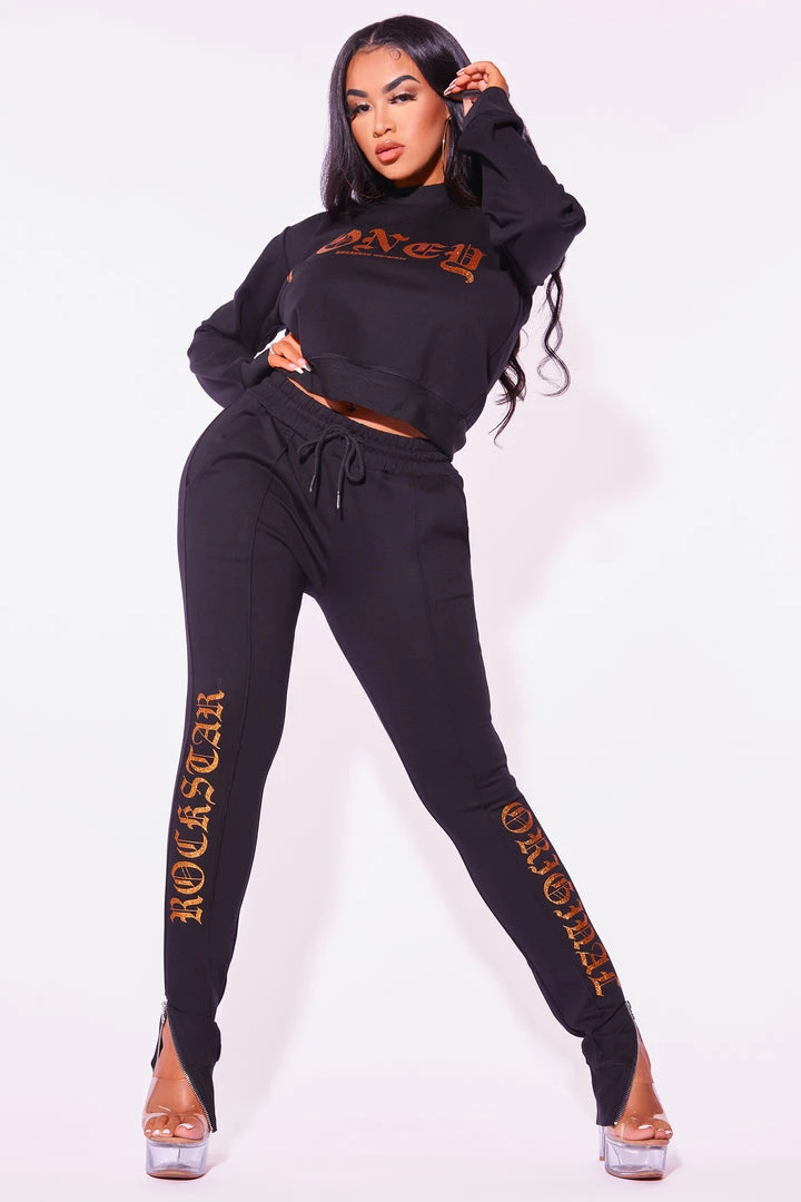 Budget 👍 WOMENS TRACK SETS HONEY TRACKSET-BLACK ⭐ 3 WOMENS TRACK SETS HONEY TRACKSET-BLACK