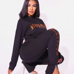 Budget 👍 WOMENS TRACK SETS HONEY TRACKSET-BLACK ⭐ 13 WOMENS TRACK SETS HONEY TRACKSET-BLACK