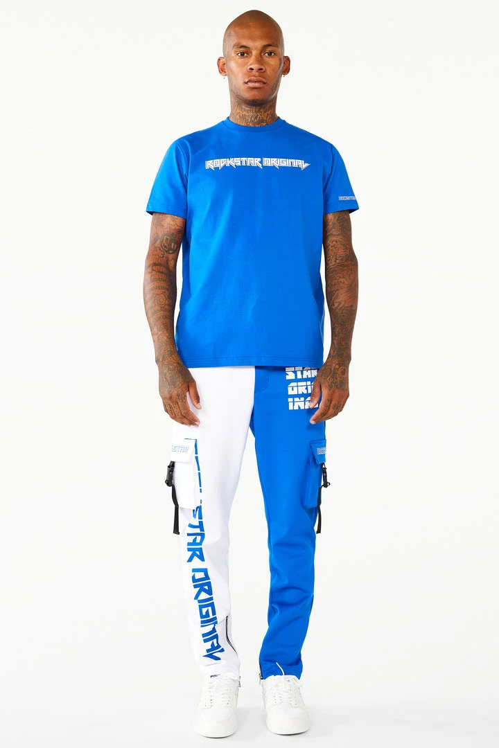 Cheap ⭐ MENS TRACK SETS PAYNE T-SHIRT TRACK SET- ROYAL BLUE/WHITE 🔔 2 MENS TRACK SETS PAYNE T-SHIRT TRACK SET- ROYAL BLUE/WHITE