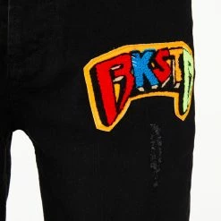 MENS SHORTS Denim JACOB SHORT-BLACK