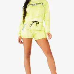 WOMENS SHORT SETS KAPPA SHORT SET - YELLOW