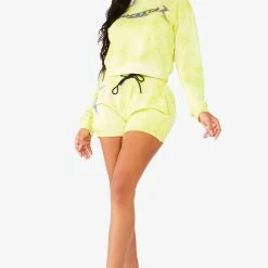 WOMENS SHORT SETS KAPPA SHORT SET - YELLOW
