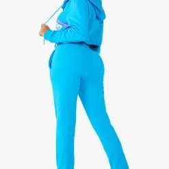 WOMENS TRACK SETS NICKI HOODIE SET - BLUE