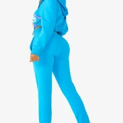 WOMENS TRACK SETS NICKI HOODIE SET - BLUE