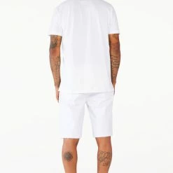 MENS SHORTS Denim JACOB SHORT-WHITE