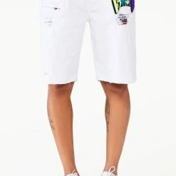 MENS SHORTS Denim JACOB SHORT-WHITE