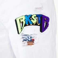 MENS SHORTS Denim JACOB SHORT-WHITE