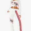 WOMENS TRACK SETS NICKI HOODIE SET - WHITE
