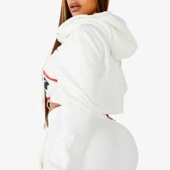 Brand new 👏 WOMENS TRACK SETS NICKI HOODIE SET - WHITE 👍 12 WOMENS TRACK SETS NICKI HOODIE SET - WHITE