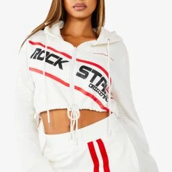 Brand new 👏 WOMENS TRACK SETS NICKI HOODIE SET - WHITE 👍 17 WOMENS TRACK SETS NICKI HOODIE SET - WHITE