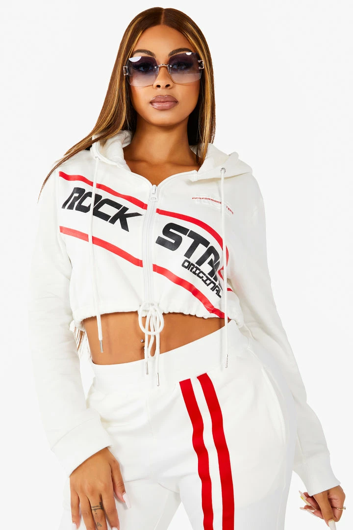 Brand new 👏 WOMENS TRACK SETS NICKI HOODIE SET - WHITE 👍 9 WOMENS TRACK SETS NICKI HOODIE SET - WHITE