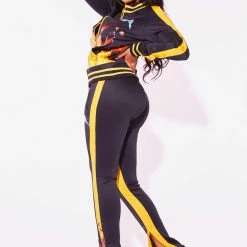 WOMENS TRACK SETS MILLIE TRACKSET - BLACK/YELLOW