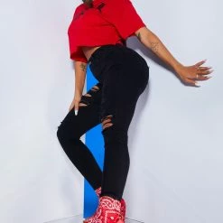 WOMENS TEES Best Seller ANGEL TEE-RED