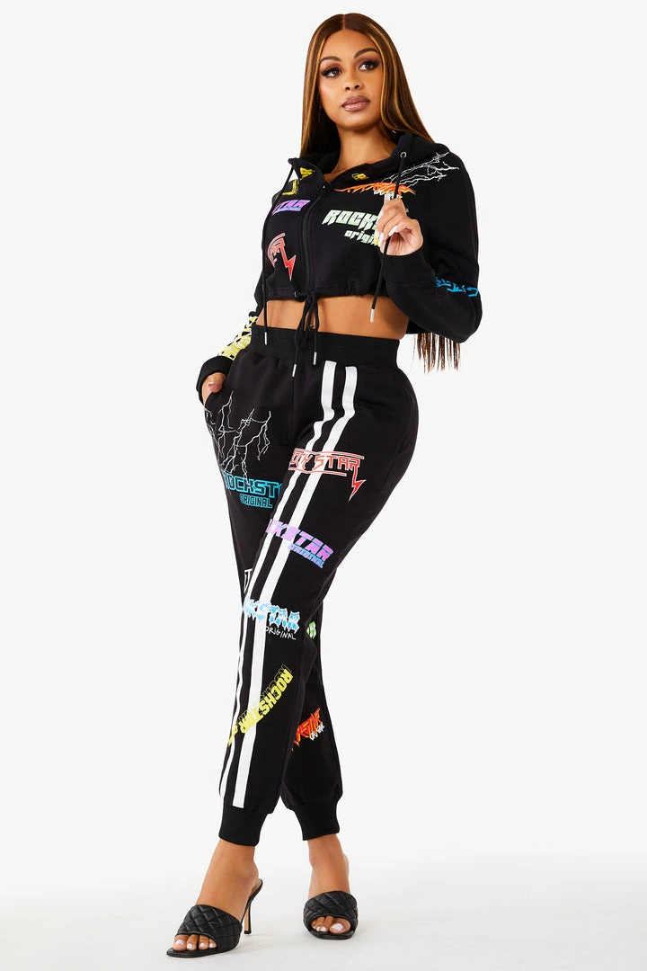 Best Pirce ๐ฏ WOMENS TRACK SETS SHAYNA TRACKSET - BLACK ๐งจ 2 WOMENS TRACK SETS SHAYNA TRACKSET - BLACK