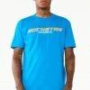 MENS TEES Tops BRUM PRINTED T-SHIRT-LT BLUE