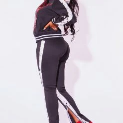 WOMENS TRACK SETS SKULL TRACKSET-BLACK/WHITE