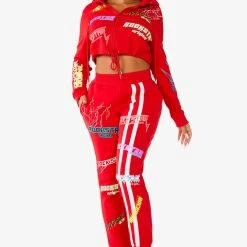 WOMENS TRACK SETS SHAYNA TRACKSET - RED