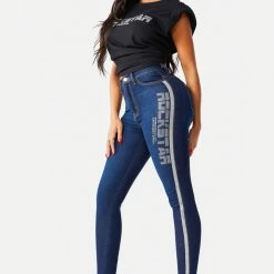 WOMENS JEANS REMMY JEANS - DK WASH