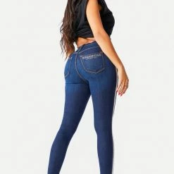 WOMENS JEANS REMMY JEANS - DK WASH