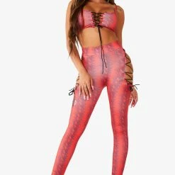 WOMENS ACTIVEWEAR KAYLEE ACTIVE SET - RED