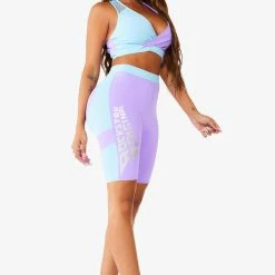 WOMENS ACTIVE SHORT SETS BIANCA ACTIVE BIKER SET - BLUE