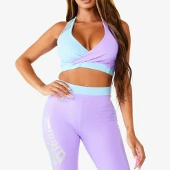 WOMENS ACTIVE SHORT SETS BIANCA ACTIVE BIKER SET - BLUE