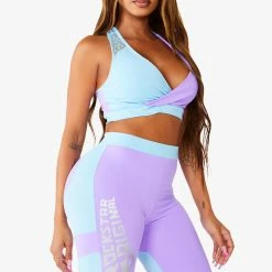 WOMENS ACTIVE SHORT SETS BIANCA ACTIVE BIKER SET - BLUE