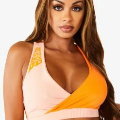 WOMENS ACTIVE SHORT SETS BIANCA ACTIVE BIKER SET - ORANGE