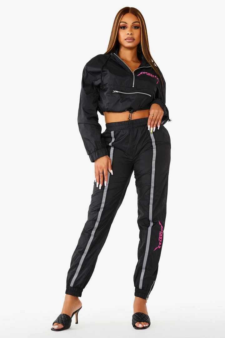 Budget ✔️ WOMENS TRACK SETS MAYA TRACKSET - BLACK 👏 1 WOMENS TRACK SETS MAYA TRACKSET - BLACK