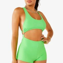 WOMENS ROMPERS & JUMPSUITS LEAH ROMPER - GREEN