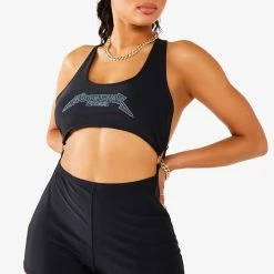 WOMENS ROMPERS & JUMPSUITS LEAH ROMPER - BLACK Best Seller