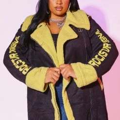 WOMENS JACKETS Best Seller CHARLOTTE JACKET - BLACK/YELLOW