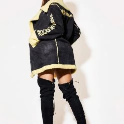 WOMENS JACKETS Best Seller CHARLOTTE JACKET - BLACK/YELLOW