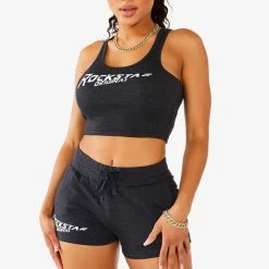 WOMENS ACTIVE SHORT SETS JULIAH SHORT SET - CHARCOAL
