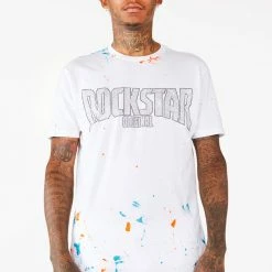 MENS SHORT SETS Track Sets RANDALL CRYSTAL LIGHTING SHORT SET-WHITE