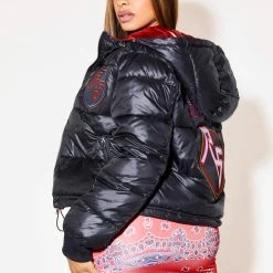 WOMENS OUTERWEAR LUCY PUFFER JACKET - BLACK